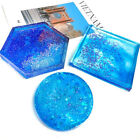 3x Coaster Resin Casting Mold Silicone Jewelry Agate Making DIY Mould Tool Craft