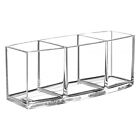 2x Clear Acrylic Makeup Brush Holder Lid Dustproof Organizer Storage Case Holder