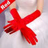 Ladies Long Satin Gloves Opera Costume Bridal Party Prom Wedding Womens Classic
