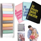 2PCS 100 Envelope Challenge Binder Budget Binder Savings Challenge Planner Book