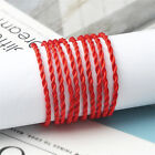 50PCS Handmade Red String Of Fate Protection Love Lucky Rope Friendship Bracelet