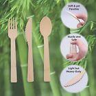 Disposable Wooden Cutlery Forks Tea Spoons Knives Party Kitchen Utensil Dessert