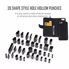 39PCS/Set Hole Hollow Cutter Punch Handmade Leather Craft DIY Tool for Phone New