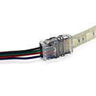 10MM LED STRIP LIGHT SOLDERLESS RGB SNAP CONNECTOR 4 PIN WIRE WATERPROOF