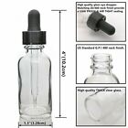 10-40X 30ml Clear Glass Liquid Pipette Bottle Eye Dropper Aromatherapy Essential