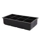 2x 8 Grids Whiskey Silicone Maker Ice Cube Tray Mould Large Mold Giant Square