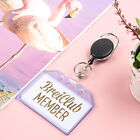 20Pcs Clear Silicone ID Badge Holder Name Tag Vertical ID Card Holders Level New