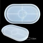 Silicone Oval Coaster Mold Tray Epoxy Resin Ashtray DIY Craft Jewelry Tray Mold