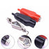 20x For Electrical Jumper Wire Clamp Voltage-Test Clip Sheathed Alligator Clip
