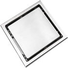 Tile Insert Smart Floor Grate Waste Drain Silver Shower Bathroom 100mm