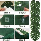 12/24/36x Beach Luau Artificial Tropical Leaf Hawaiian Party Jungle Palm Leaves