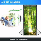 1X Magic Magnetic Door Mesh Net Black Fly Screen Mosquito Bug Curtain Hands Free