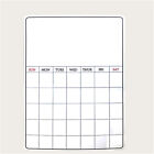 Monthly/Weekly Planner Fridge Calendar Magnetic Board with 3 markers + an Eraser
