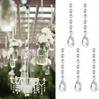 12pcs Acrylic Crystal Bead Droplet Wedding DIY Hanging Drop Chandelier Ornament