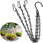 UP 10PCS Flower Pot Hanging Chain 3 Point Garden Plant Hanger S Hook Chain Black