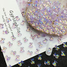 48Pcs/Box Sparkle Nail Art Rhinestones 3D Cute Bear Resin Gems Nails Manicure
