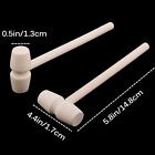 50X Mini Wooden Hammer For Chocolate Breakable Heart Hammer Mallet Smash DIY Toy