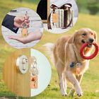 10Pcs Blank Rectangle Wooden Key Chain DIY Wood Keyrings Key Tags Friends Gifts