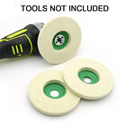4pcs 5inch Wool Buffing Grinder Wheel Felt Polishing Disc Pad Set Tool 125mm AU