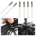Chimney Sweep Kit Flexible Rod Flue Brush Fireplace Duct Pipe Cleaning Tools