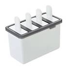 3PCS 4 Cells Block Moulds Ice Cream Mold Icy Pole Jelly Pop Popsicle Maker Mould