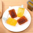 3PCS 4 Cells Block Moulds Ice Cream Mold Icy Pole Jelly Pop Popsicle Maker Mould