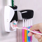 5 Toothbrush Holder Automatic Toothpaste Dispenser Set SqueezerStand Hnadfree