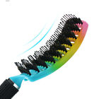 2PCS Nylon Bristle Brush Hair Smooth Hair Head Scalp Massage Comb Blue/Gradient