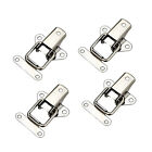 4 X Stainless Steel Clasp Case Clip Loop Suitcase Box Trunk Latch Lock Guitar AU