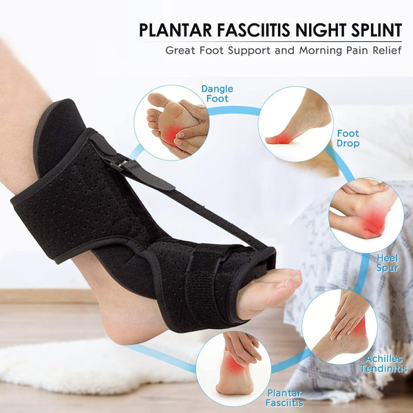 Adjustable Plantar Fasciitis Night Splint Foot Drop Orthotic Brace Night Splints