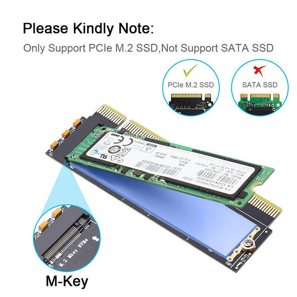 M.2 NVMe SSD NGFF TO PCIE 3.0 x16 x8 x4 Adapter M Key Interface Card Full Speed