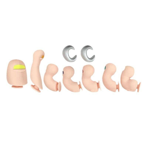 9x Funny Toe Shoe Charms Decors Silica Gel Croc Toes Clog Decoration Sandals New