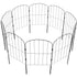10 Pack Decorative Garden Fence Panels 24in Outdoor Metal Border Fencing