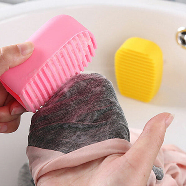 Flexible Silicone Anti Skid Washing Brush Cute Scrub Washboard Cleaning