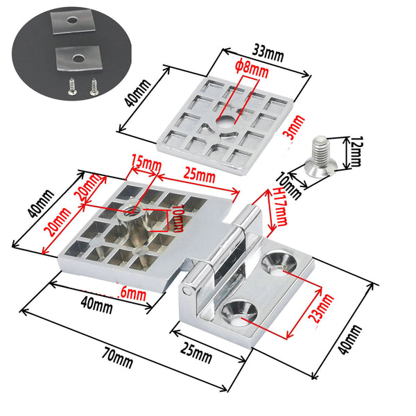 Useful Cabinet Cupboard Clamp Hinge Bathroom Shower Glass Door Hinges Hardware