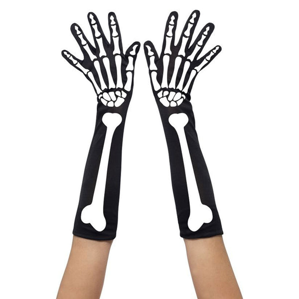 Skeleton Gloves Stockings Face Mask Skull Halloween Women Fancy Dress Costume AU