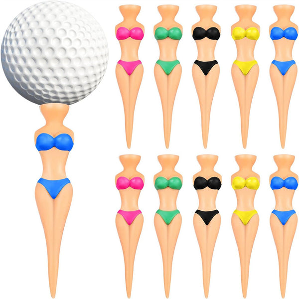 10/20/50PCS 76mm Funny Golf Tees Lady Girl Golf Tees Bachelor Party Golfing Gift