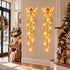 Angel Blessing Wall Light, Starglow Cascading Christmas Angel with Glowing Stars