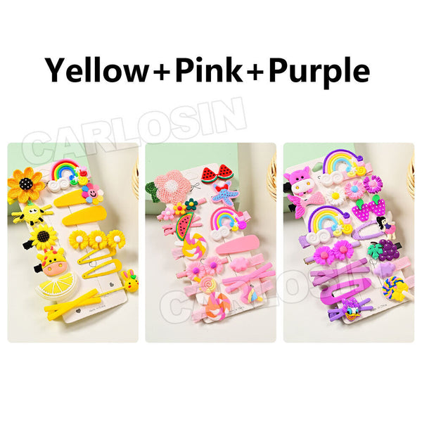 14 PCS Hair Clips Girls Infant Baby Pin Hair Hairpin Toddler Kids Cute OZ