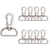 10X Silver 20mm Lobster Clasp Swivel Trigger Clip Keychain Snap Hook Key Ring DI