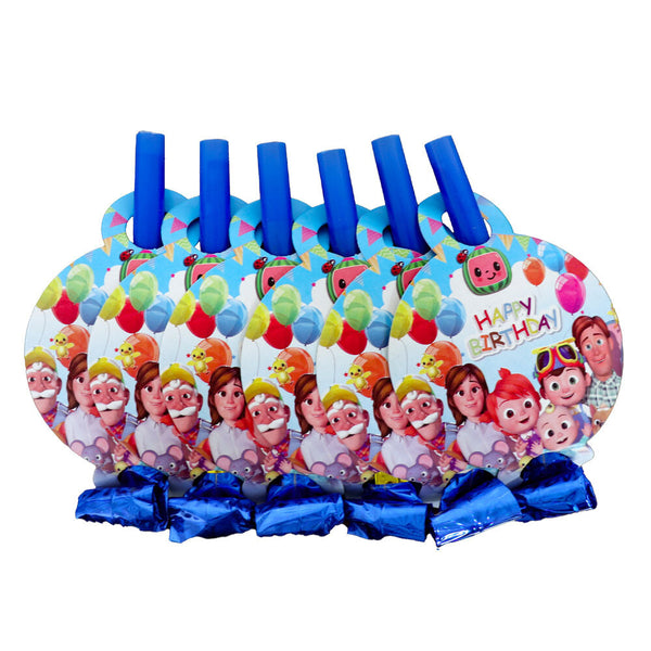Cocomelon  Tableware Party Supplies Kids Birthday Banner Topper Balloon Plate