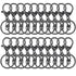 10x Lobster Clasps Keyring Black Metal Swivel Split Key Chain Keyring 70mm AU