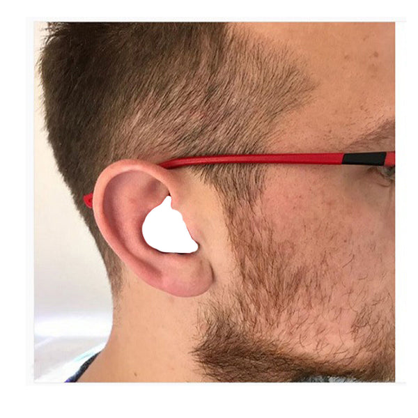 6x Reusable Silicone Ear Plugs for Swim Sleep Work Study Travel Noise Reduction