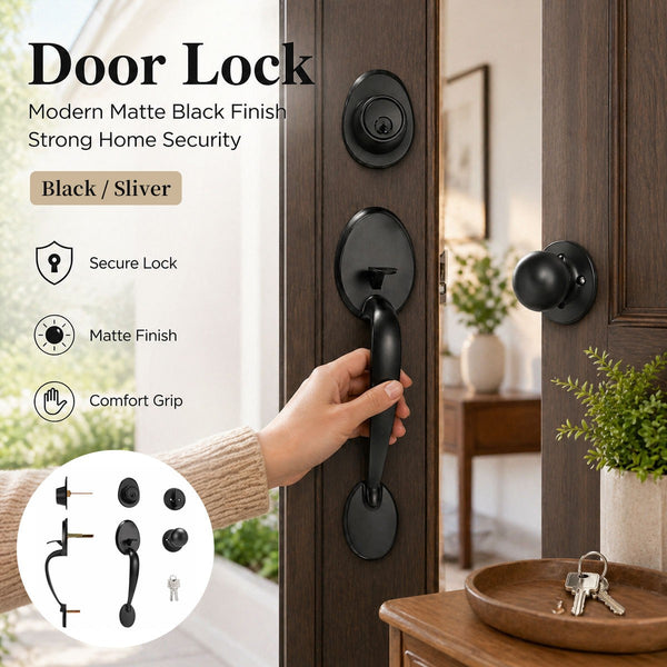 Door Handle Lock Set Door Lock Entry Door Lock Door Handle Set Deadbolt Lock Set
