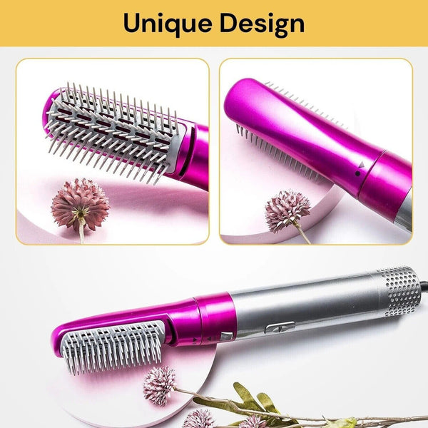 5 IN 1 Electric Hair Dryer Brush Hot Comb Air Curler Straightener Curling Style