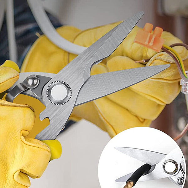 Electrician Scissors Wire Stripper Cutter Crimper Snip Pliers Shear Nippers Tool