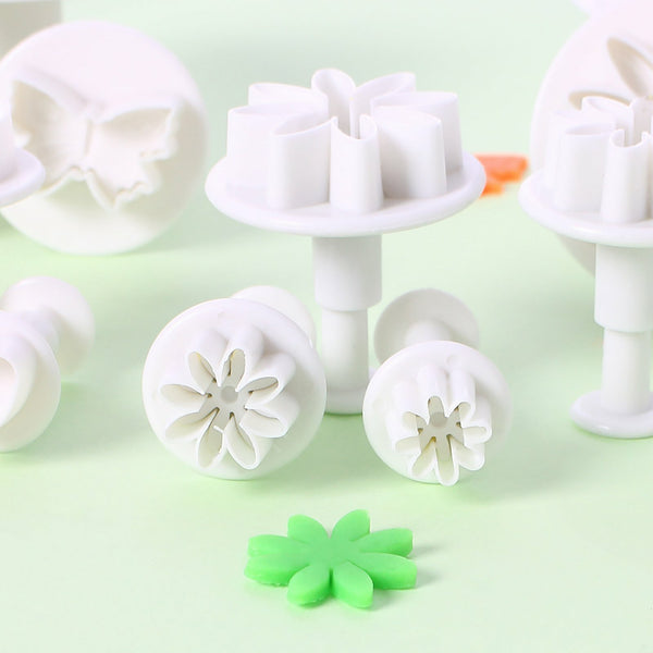 66pcs Sugarcraft Fondant Flower Mold Set | Cake Decorating Embossing Tools Kit