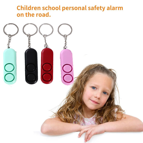 120db Personal Alarm Safety Keychain Panic Security Emergency Torch Keyring AU