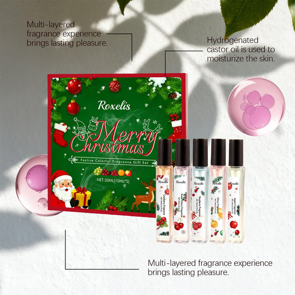 Christmas fragrance gift set with multi-layered fragrance notes