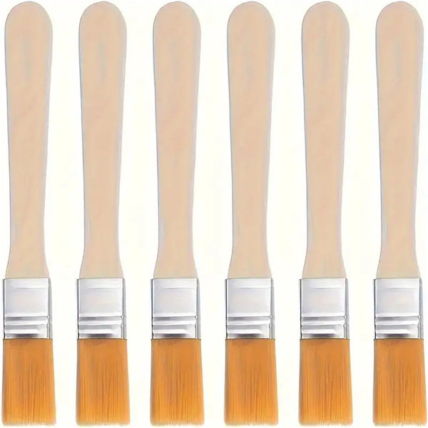 40pcs Nylon Paint Brushes Set | Flat Artist Chip Brushes for Acrylic, Wall & Craft Painting